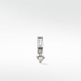 Royal Baguette Diamond with Round Drop