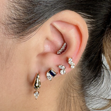 Nocturnal Pear Drop Statement Hoops