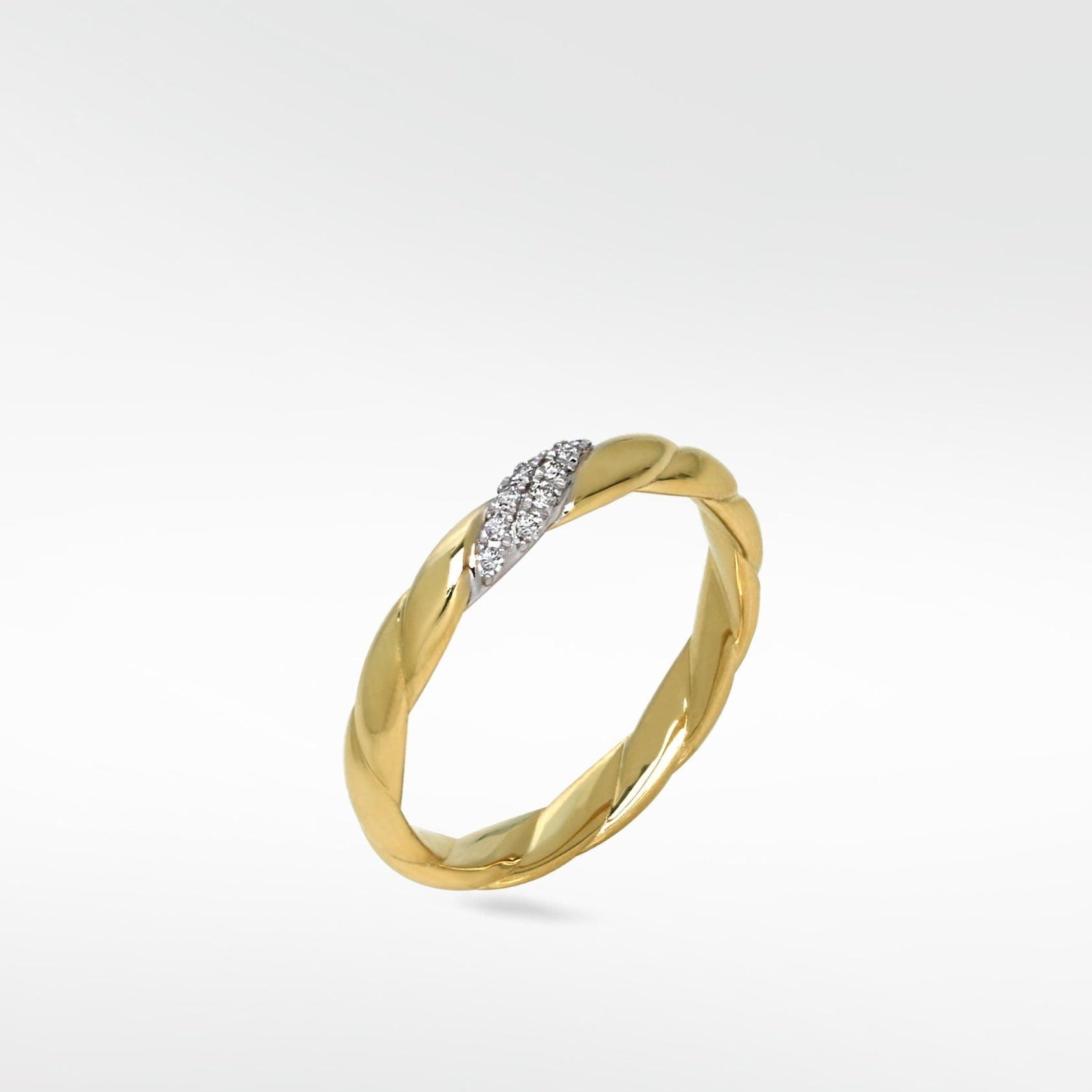 Modernist Twist Ring in 14k Yellow Gold - Lark and Berry