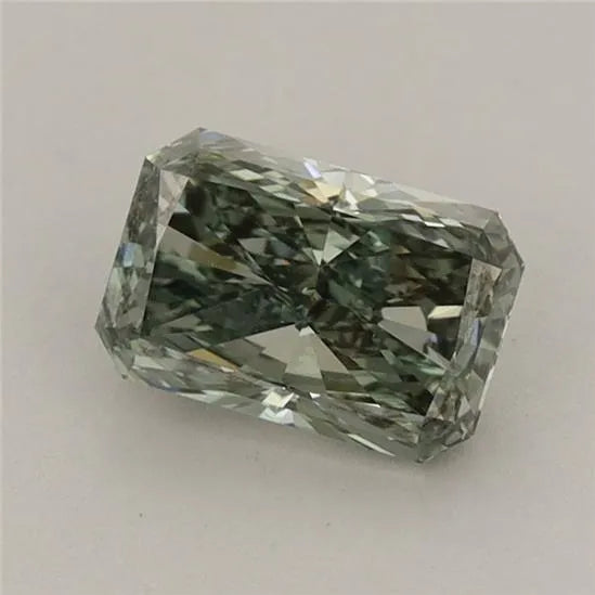 1.00ct Radiant Lab Grown Diamond (Colour Fancy Vivid Green, Clarity VS1, IGI Certified)