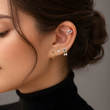 Evil Eye with Double Diamond Drop (Protection)