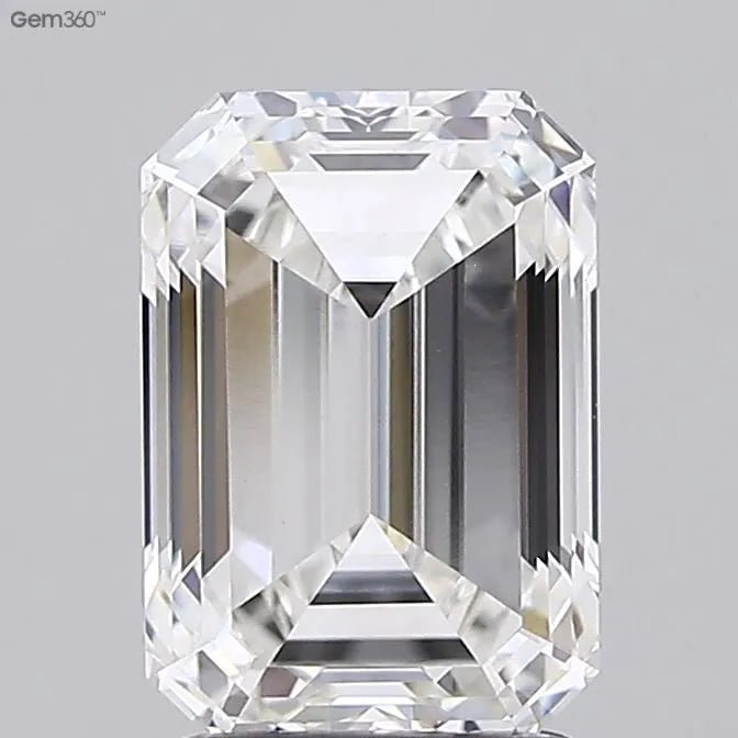 2.32ct Emerald Lab Grown Diamond (Colour F, Clarity VVS2, IGI Certified)