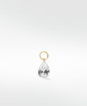 The Floating Pear Diamond Charm