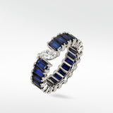 Veto Lux Blue Sapphire Eternity Ring