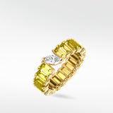 Veto Lux Yellow Sapphire Eternity Ring