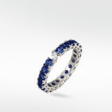 Veto Lux Brilliant Blue Sapphire Eternity Ring