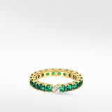 Veto Lux Brilliant Emerald Eternity Ring