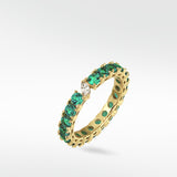 Veto Lux Brilliant Emerald Eternity Ring