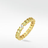 Veto Lux Brilliant Yellow Sapphire Eternity Ring