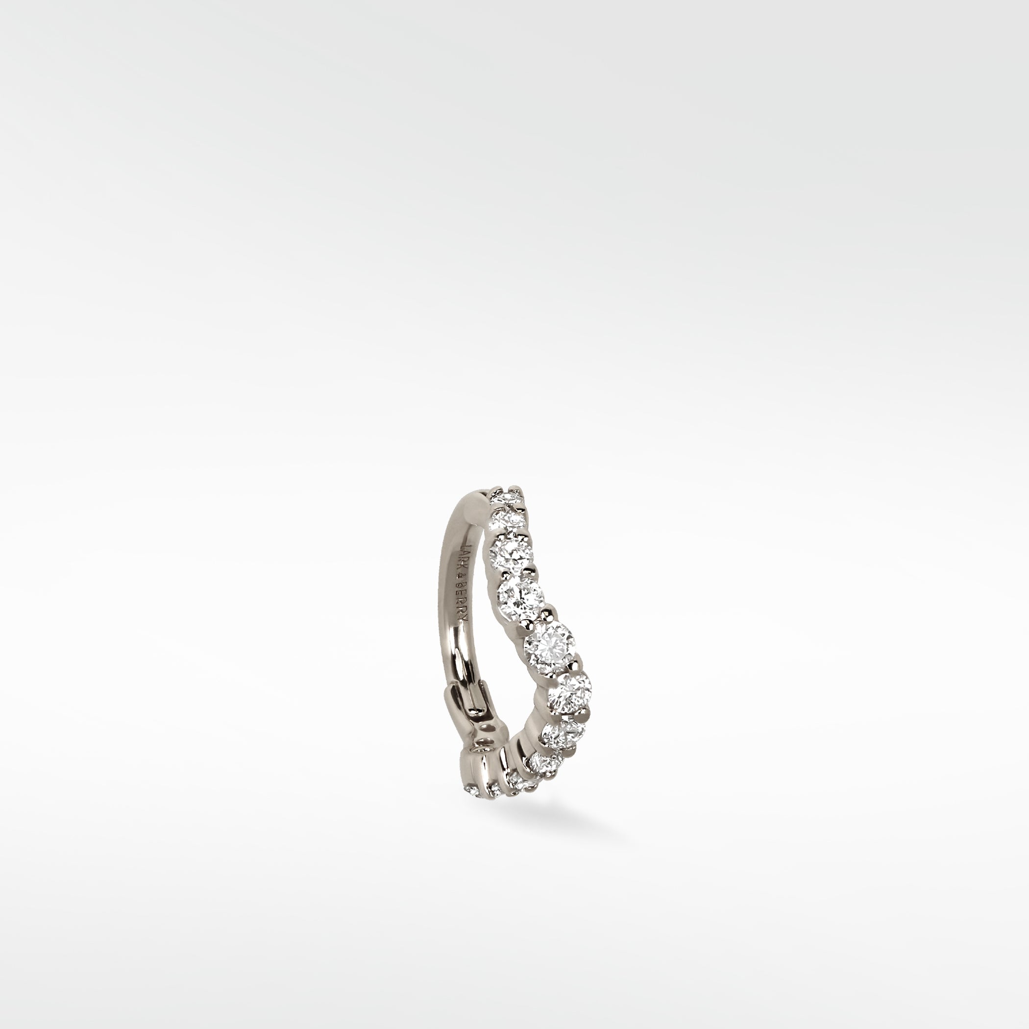 Wavy Diamond Hoop
