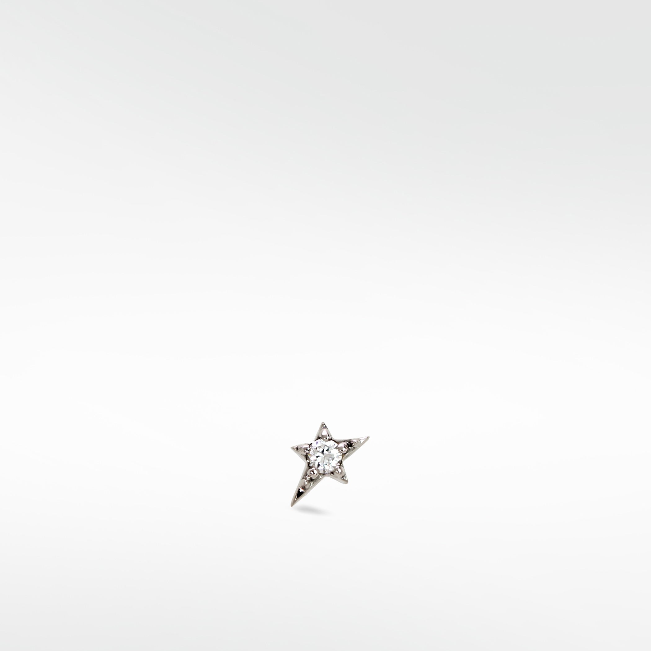 Mini Shooting Star Diamond Stud Earring