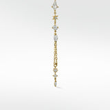 Celestial Mixed Cut Chain Drop Earring