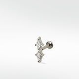 Double Diamond Kite Stud (Friendship)