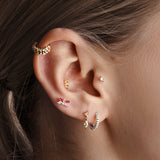 Butterfly Ruby Stud