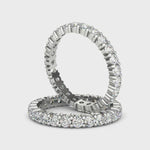 White gold eternity ring platinum eternity ring with cultured diamonds lab grown diamonds created diamonds lark and berry