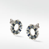 Blue Dahlia Earrings