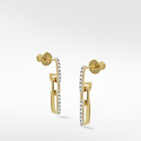 Horizon Double Link Diamond Earrings