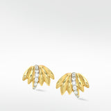 Palm Mini Diamond Hoop Earrings