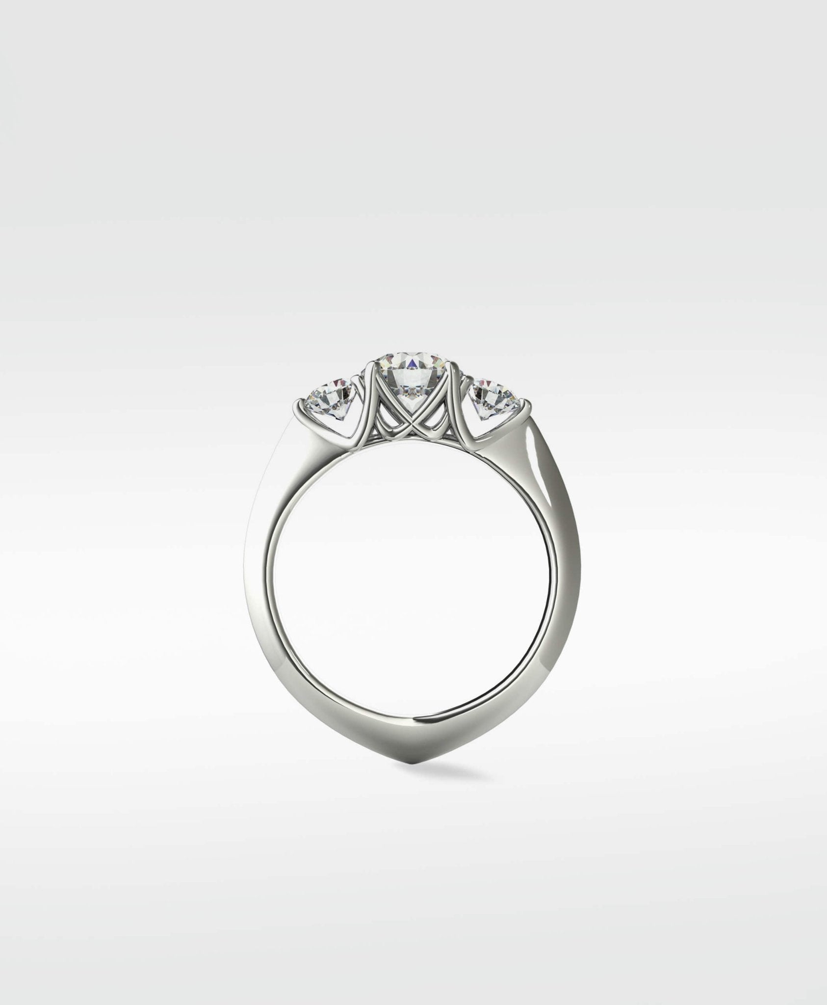 Blackthorn Trinity Engagement Ring - Lark and Berry