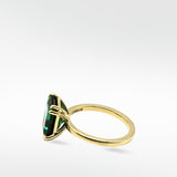 Flora Emerald Octad Cocktail Ring - Lark and Berry