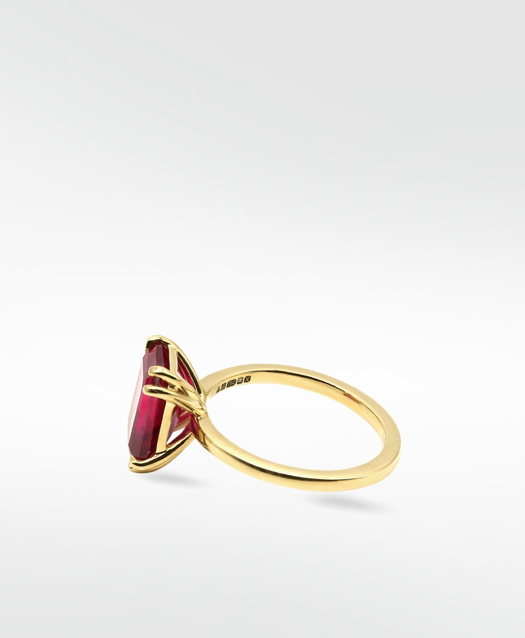 Flora Ruby Octad Cocktail Ring in 18k Yellow Gold - Lark and Berry