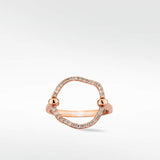 Halo Diamond Ring in 14K Rose Gold - Lark and Berry