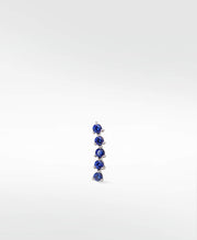 Modernist Tennis Small Ear Crawler Labret Earring in 14K Gold - Various Colourways - Lark and Berry