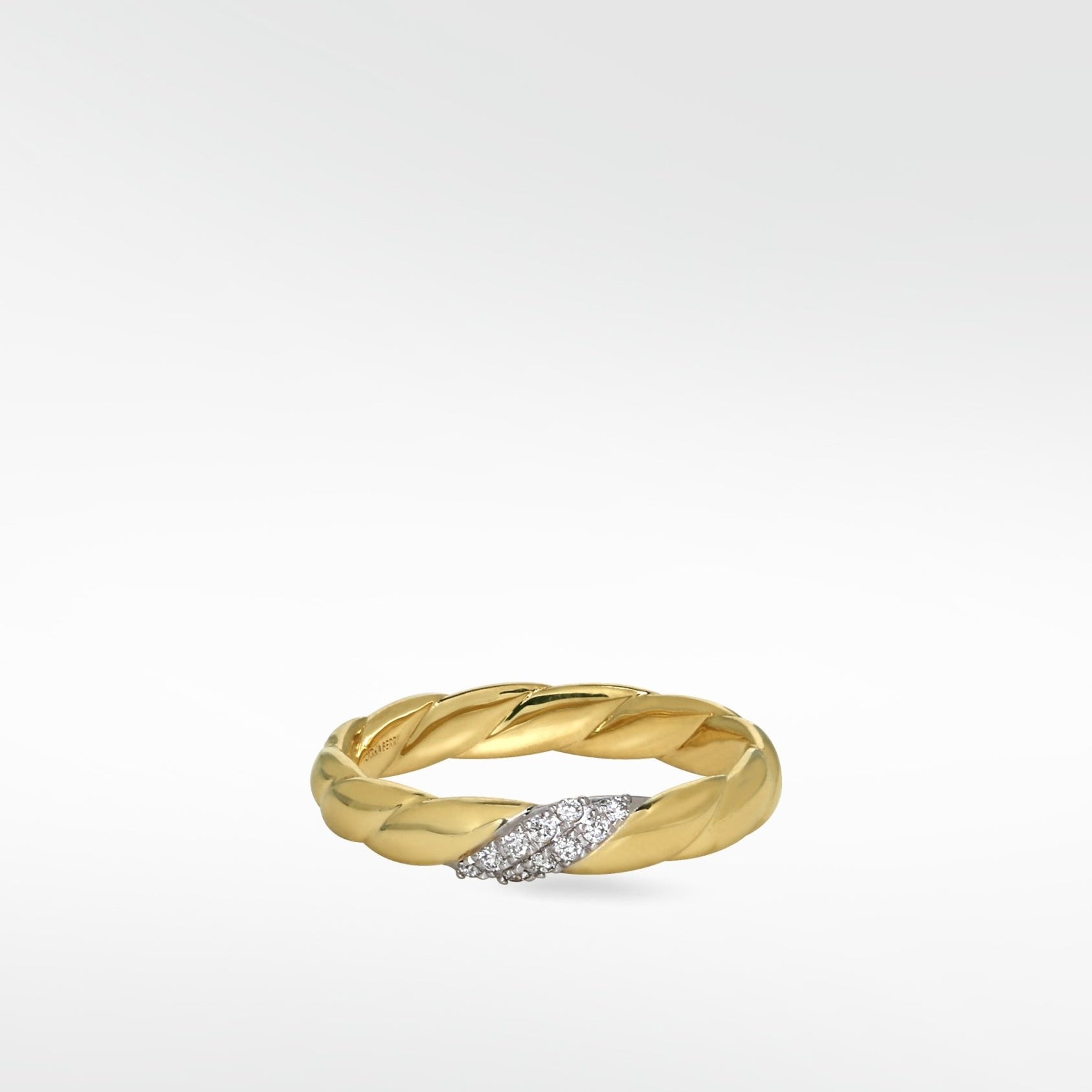 Modernist Twist Ring in 14k Yellow Gold - Lark and Berry