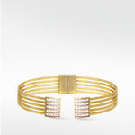 Solar Statement Bangle in 14K Yellow Gold - Lark and Berry