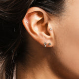 Trio Diamond Stud Earring