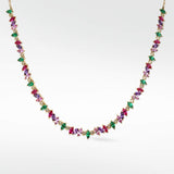 Veto Multi Coloured necklace in 14K Gold - Lark and Berry