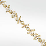 Veto White Sapphire & Diamond Necklace in 14K Gold - Lark and Berry