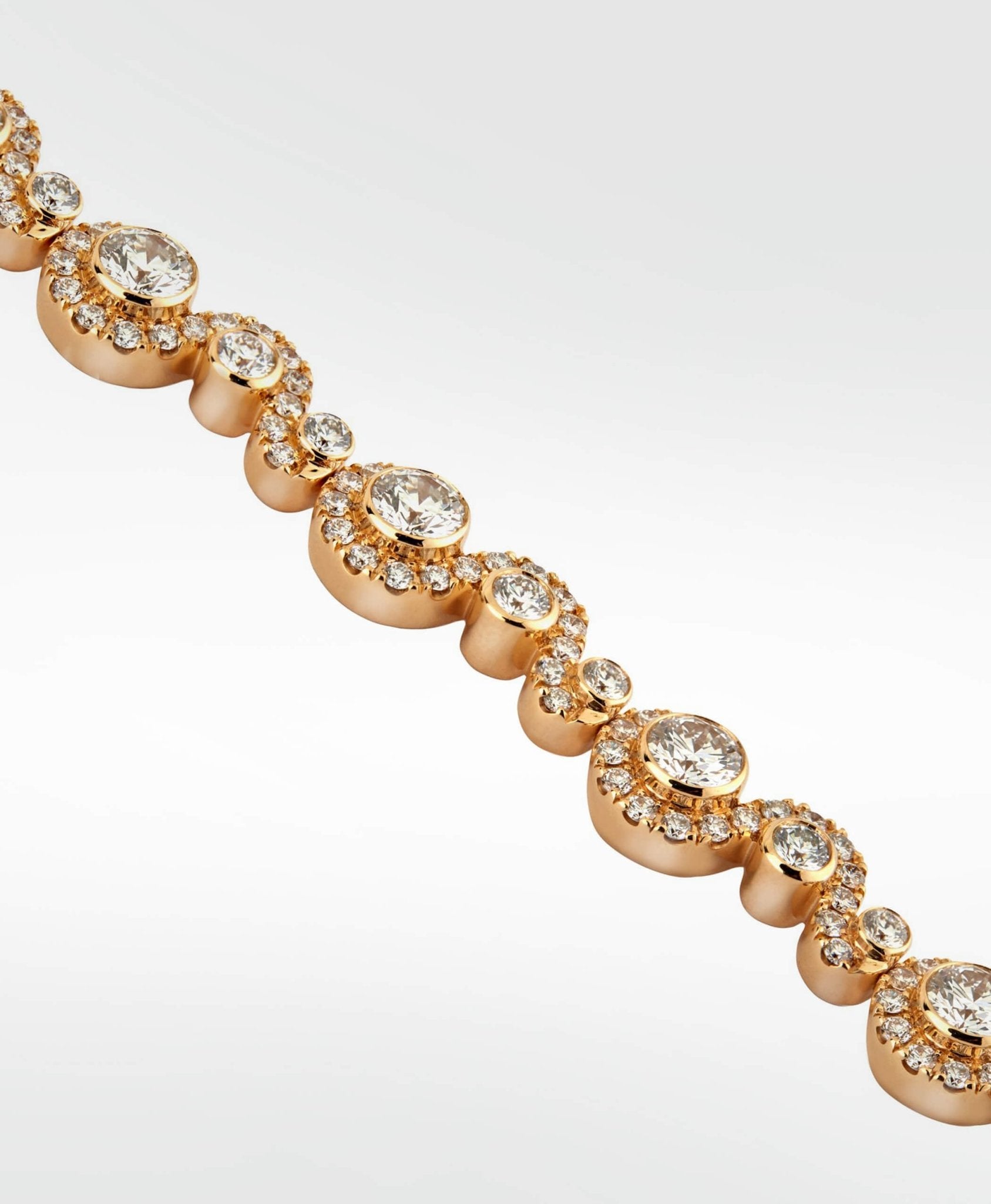 Wave Diamond Bracelet in 18K Gold - Lark and Berry